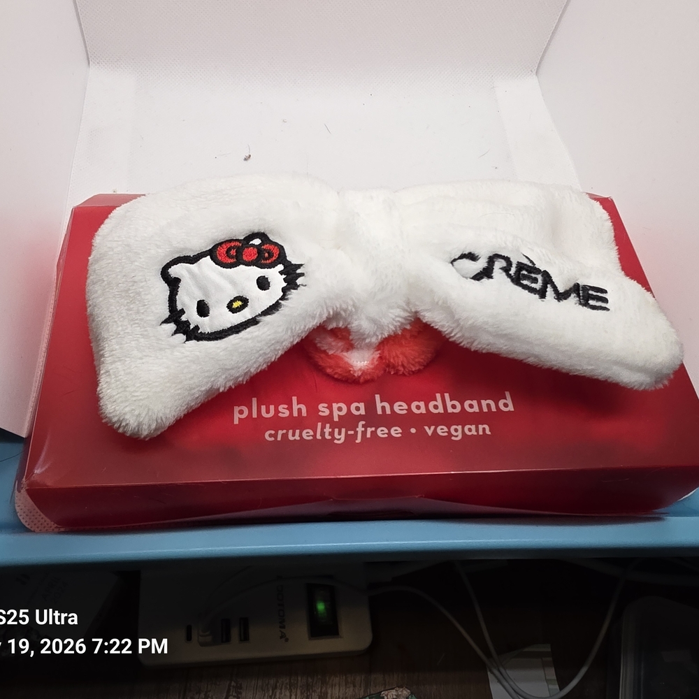 Hello Kitty White and Red Plush Headband